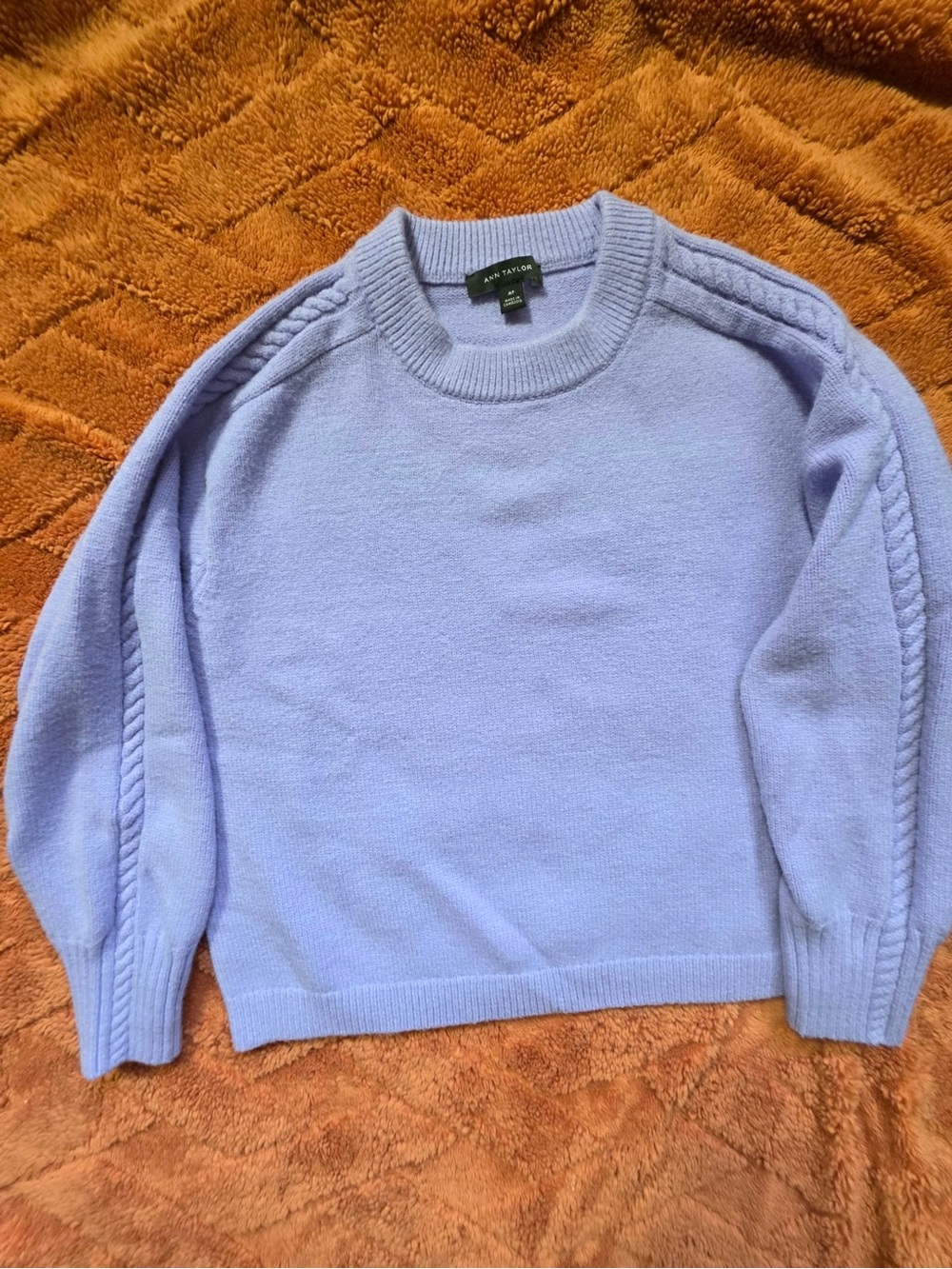 Ann Taylor Lavender Crewneck Sweater
